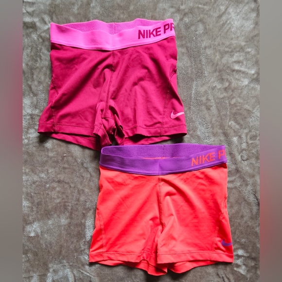 Nike Pants - Nike Pro dry fit workout shorts bundle of 2. SIZE S